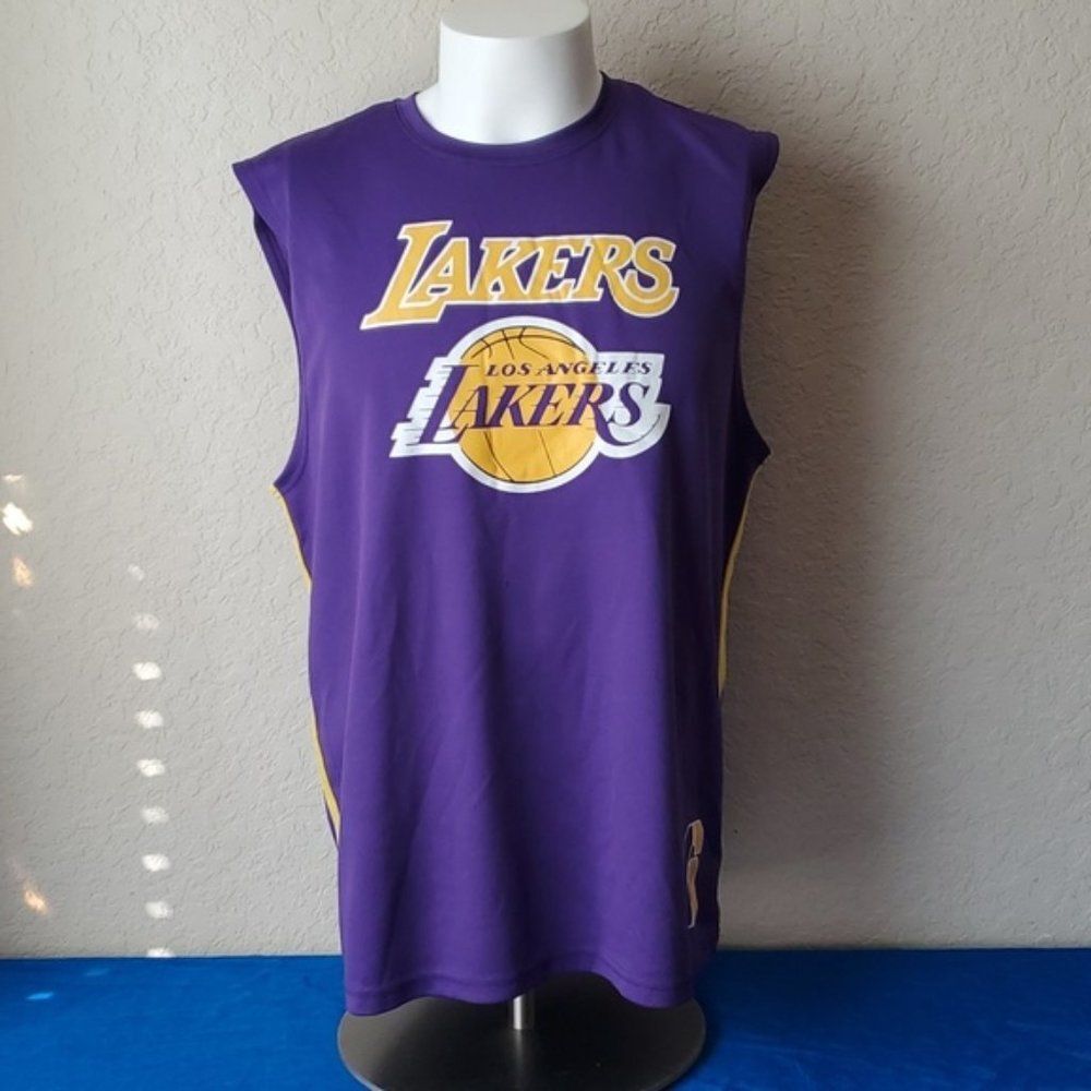 NBA Los Angeles Lakers LeBron James 6 Muscle Tank Top Jersey Purple Mens XL